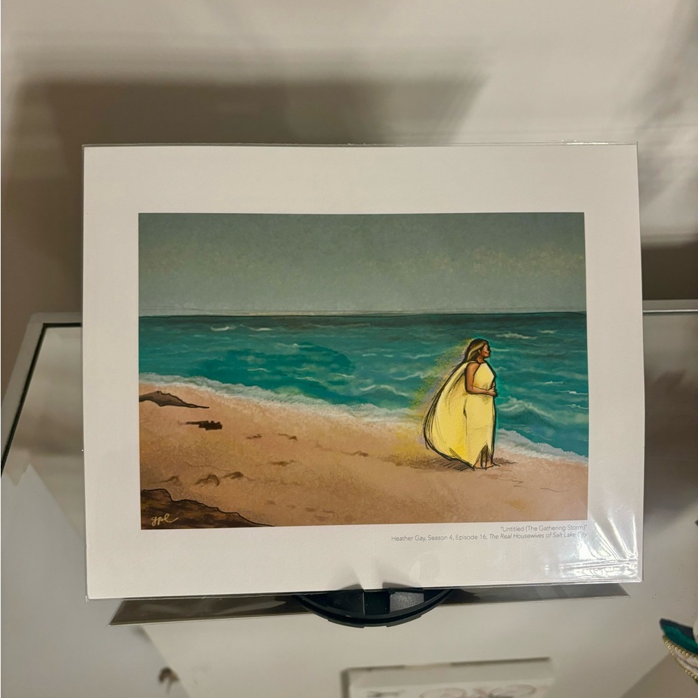 Sketch of Heather Gay in Bermuda